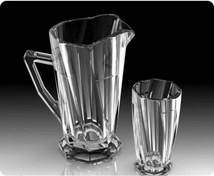 تصویر پارچ و لیوان برند اسکوئر 