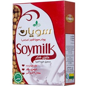 تصویر پودر شیر سویا حاوی شکر سویان توس Soyan Toos وزن 450 گرم 