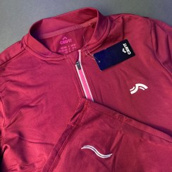 تصویر نیم‌زیپ ترمال کریویت funktionshirt Crivit زرشکی 