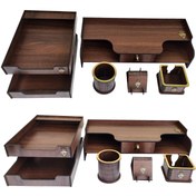 تصویر ست لوازم اداری رومیزی ساها دیزاین مدل افرا مجموعه 5 عددی 