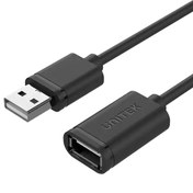 تصویر کابل افزایش طول USB 2.0 یونیتک مدل Unitek Y-C449GBK طول 1.5متر ا Unitek Y-C449GBK USB 2.0 extension cable 1.5 meter Unitek Y-C449GBK USB 2.0 extension cable 1.5 meter