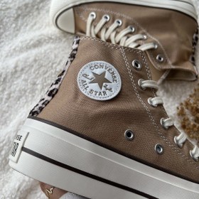 تصویر Beige platform converse 