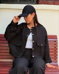 تصویر بامبر و شلوار کرپ دیپلمات مغزی دوزی شده فری سایز 