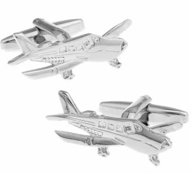 تصویر دکمه سردست Airplane Cufflinks SB005 