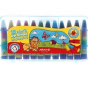 تصویر پاستل روغنی آریا ۱۲ رنگ طلقی 