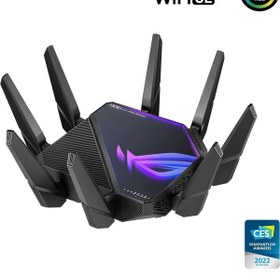 تصویر روتر بی‌ سیم گیمینگ ایسوس مدل ROG Rapture GT-AXE16000 ASUS ROG Rapture GT-AXE16000 Gigabit Dual Band WiFi Gaming Router