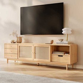 تصویر میز تلویزیون چوبی کد ۶۱ 