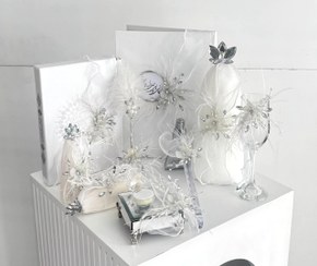 تصویر ست بله برون و عقد ۹ تکه مدل لوکس 