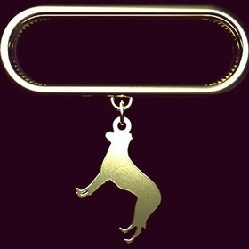 تصویر آویز ساعت طلا 18 عیار زنانه مدوپد مدل سگ کد SL1-1189 