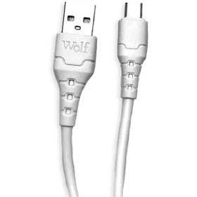 تصویر کابل Micro USB ولف مدل A100 WOLF Micro USB Charge & DATA Cable A100