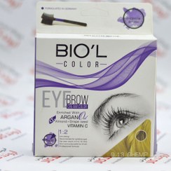 تصویر کیت رنگ ابرو بیول Biol رنگ بلوند کنفی 9.13 