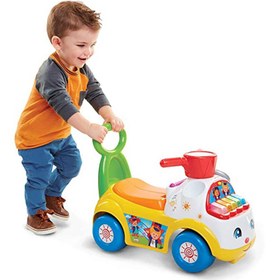 تصویر واکر و ماشین پایی کودک fisher price رنگ سفید مدل 39988 