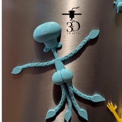 تصویر مگنت اختاپوس کارتون باب اسفنجی 