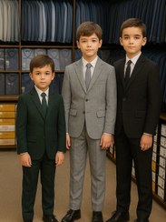 تصویر کت شلوار پسرانه دو بر کش 2 تا 11 سال 