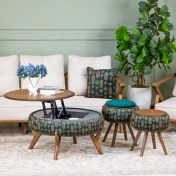 تصویر ست پذیرایی نقش آکام چوب طرح آپادانا (مجموعه 3 عددی) 