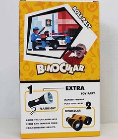 تصویر دوربین دو چشمی با چراغ قوه 