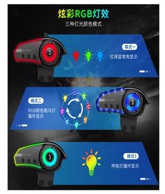 تصویر اینترکام بلوتوث موتور سیکلت BT 35 با حالت تغییر رنگ پاورتک Powertec 