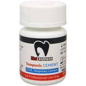 تصویر سمان موقت زینک اکساید اژنول Temponic نیک درمان Nik Darman Temponic Cement