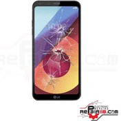 تصویر تعویض گلس ال سی دی گوشی ال جی LG Q6 