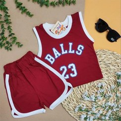 تصویر ست تاپ و شلوارک اسپورت BALLS 