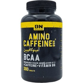 تصویر مکمل آمینو کافیین بی‌اس‌کی حاوی BCAA، کافئین و ویتامین B6 