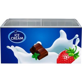 تصویر فریزر صندوقی 400 لیتر آبی 