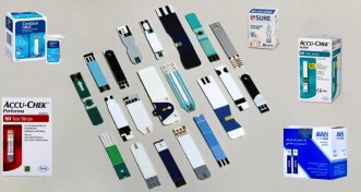 تصویر نوار قند خون - آوان / اندازه گیری خون 