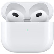 تصویر هدفون بی سیم اپل مدل AirPods 3 همراه با محفظه شارژ ا airpods 3 apple airpods 3 apple