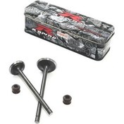 تصویر سوپاپ موتور‌ سیکلت راپیدو ۱۲۵ و ۱۵۰ و ۲۰۰ همراه با لاستیک پایه سوپاپ - سوپاپ راپیدو ۲۰۰ به همراه خار سوپاپ 