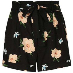 تصویر شلوارک زنانه مشکی گلدار Tally Weijl 