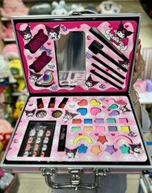 تصویر پالت آرایشی چمدانی کرومی مدل 2076 مناسب خردسال و کودک 