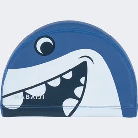 تصویر کلاه شنا نابایجی - دکتلون Nabaiji Swimming Cap - Size S - Blue/Shark Printed 