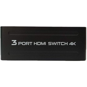 تصویر سوئیچ 3 پورت HDMI پی نت مدل 4K301 با بدنه فلزی 