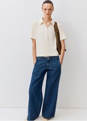 تصویر تیشرت زنانه بژ ماوی | 108636941377(özse giyim) Mavi 