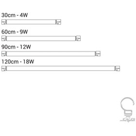 تصویر چراغ خطی T5 زیرکابینتی 4 وات 30 سانت اکووات 