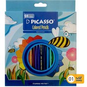 تصویر مداد رنگی 24 رنگ پیکاسو Picasso Superb Writer ا Picasso Superb Writer 24 Colored Pencil Picasso Superb Writer 24 Colored Pencil