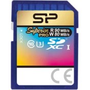 تصویر کارت حافظه SDXC سیلیکون پاور مدل Superior Pro کلاس 10 استاندارد UHS-I U3 سرعت 90MBps 