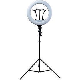 تصویر رینگ لایت مدل RL-14 با پایه Ring light model RL-14