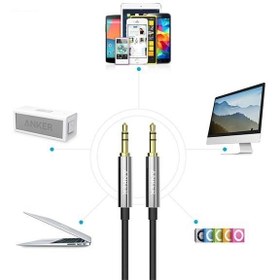 تصویر کابل انتقال صدا 3.5 میلی متری انکر مدل A7123 Premium به طول 1.2 متر Anker A7123 Auxiliary Audio Cable 1.2m