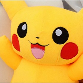 تصویر عروسک پشمالوی بزرگ پوکمون گو پیکاچو برند fortor Fo P25 Pokemon Go Pikachu Plush Toy Large Size