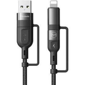 تصویر کابل تبدیل USB / USB-C به لایتنینگ / USB-C مک دودو مدل MC-CA-8070 طول 1.2 متر شارژ 60 وات