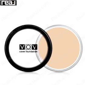 تصویر کرم پودر کاسه ای وو اصل شماره 1 VOV Cover Foundation Pink Beige 