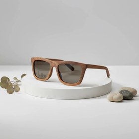 تصویر عینک چوبی مهران کیاناوود UV400 