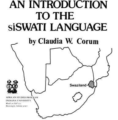خرید و قیمت دانلود کتاب An introduction to the Swazi (siSwati) Language