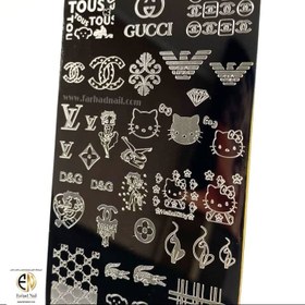 تصویر شابلون فلزی ناخن LJ002 