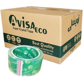 تصویر عمده -چسب پهن (5 سانتی) آویسا اکو - کارتنی ( حداقل 60 عدد) 