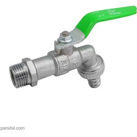 تصویر شیر شلنگی 1/2 ریابی با دسته گازی riabi-ball-hose-bibcock-1.2-inch