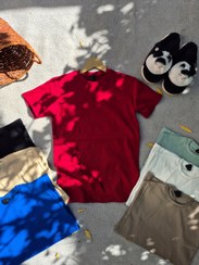 تصویر کبریتی تیشرت قواره دار - زرشکی(چری) 