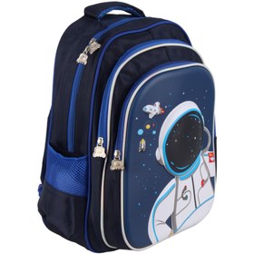 تصویر کیف مدرسه طرح فضانورد مدل 1123 Model 1820 astronaut design school bag