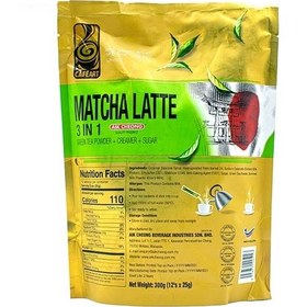 تصویر چای ماچا لاته سه در یک کافه آرت 12 عددی ا CAFEART Matcha Latte 3 in 1 - 12pac CAFEART Matcha Latte 3 in 1 - 12pac